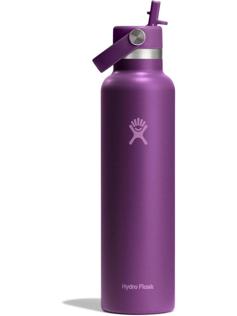 Insulated Stainless Steel Water Bottle - 24 Oz, Straw Lid, Leakproof, Non-Spill